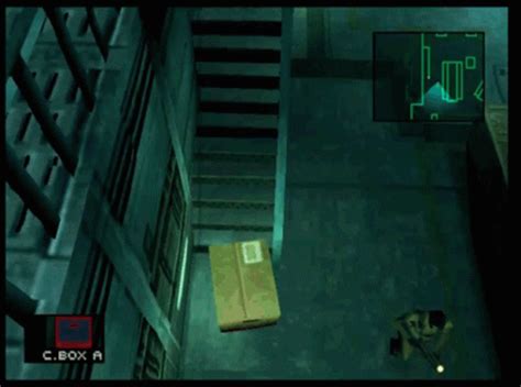 metal gear solid gif box|solid snake box gif.